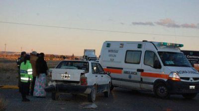 Choque en el acceso al Aeropuerto de Trelew