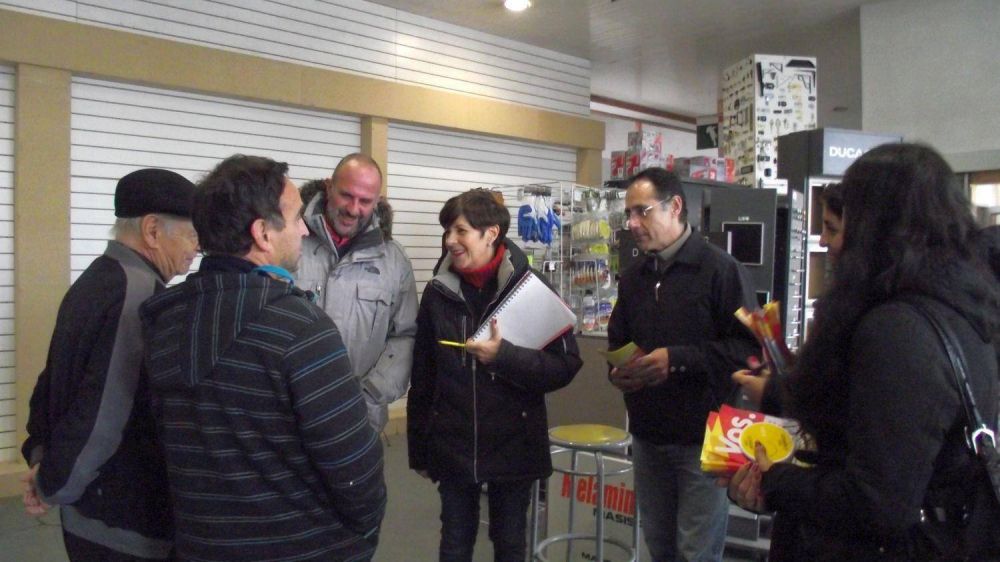 El PRO hizo campa�a en calle Onelli