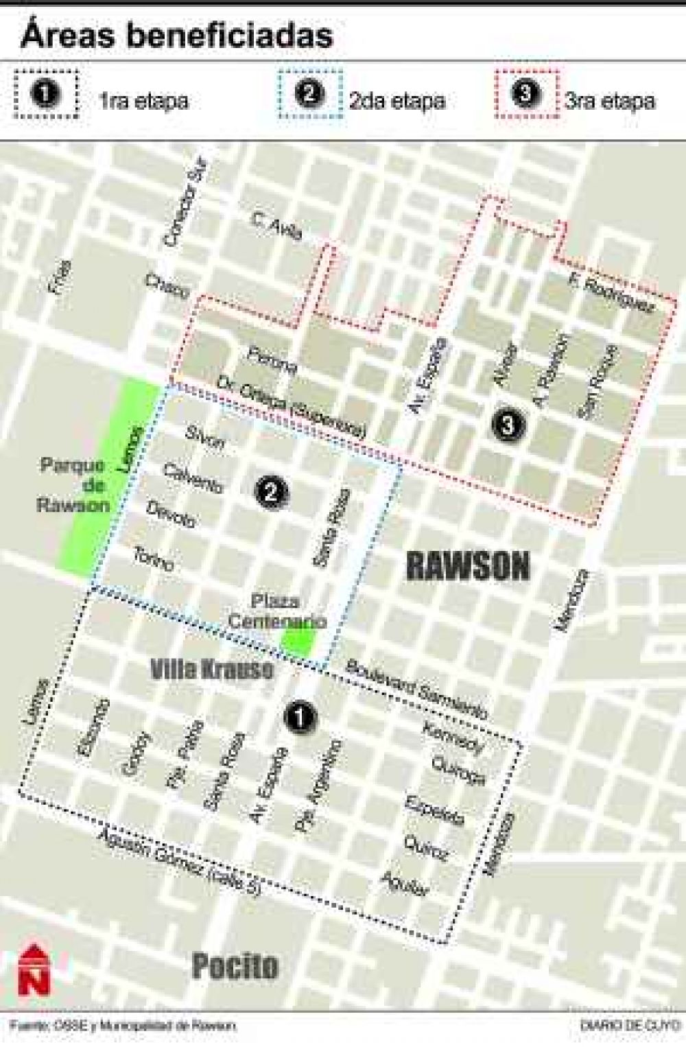 Ma�ana habilitan la tercera fase de cloacas en Rawson