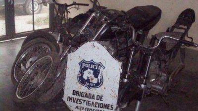 Motos y televisores secuestrados