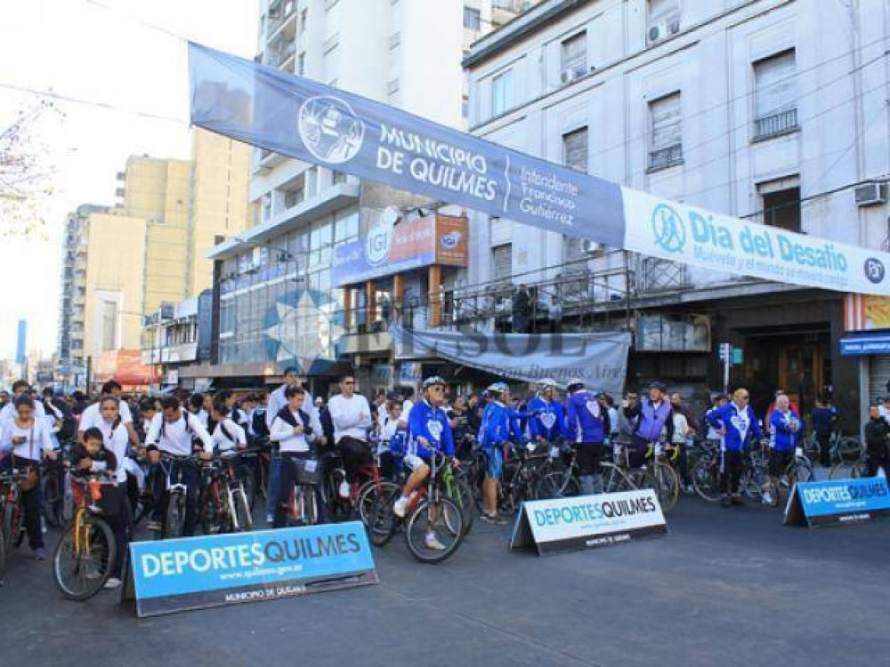 Multitudinaria bicicleteada