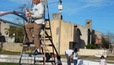 La C�mpora realiz� una jornada solidaria en el FO.NA.VI 