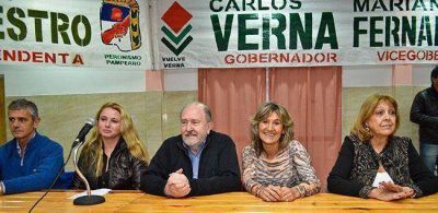 Verna present� a sus candidatos en Arata