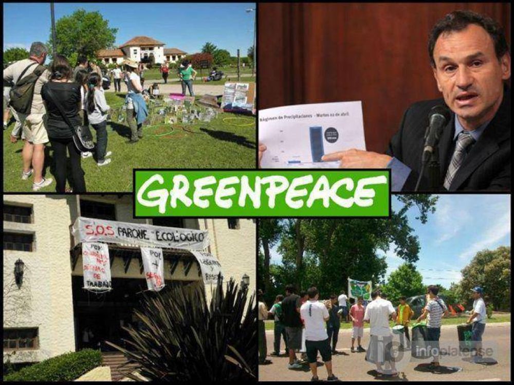 Greenpeace junta firmas contra la gestin Bruera por la destruccin del Parque Ecolgico