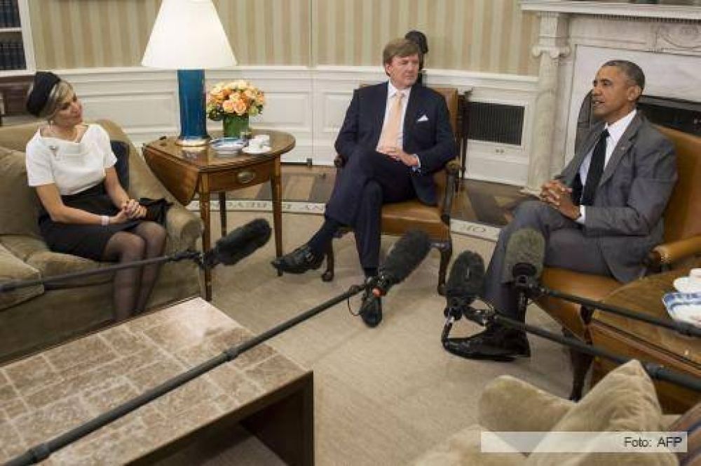 Obama recibi� a los reyes Guillermo y M�xima de Holanda