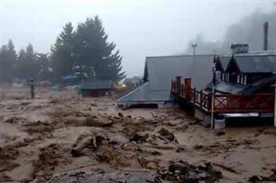 Lluvias intensas y alud en Bariloche: est� cortada la Ruta 40