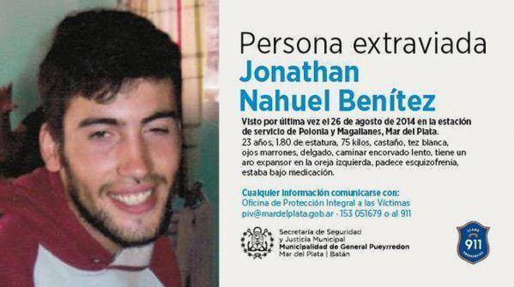 Se busca el paradero de Jonathan Nahuel Ben�tez