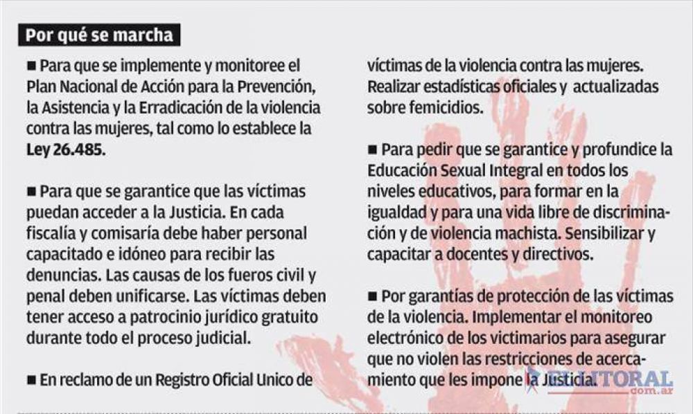 Violencia de g�nero: con una marcha Corrientes tambi�n dir� #NiUnaMenos
