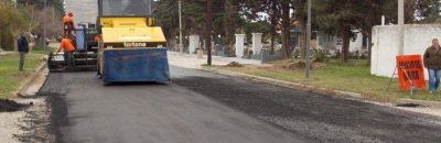 Se repaviment� la calle del nuevo sector de emergencias del Hospital Municipales 