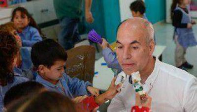 Rodr�guez Larreta visit� una escuela de innovaci�n pedag�gica