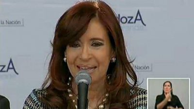 Cristina Kirchner, en Mendoza: 
