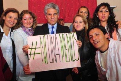 El gobernador Poggi se sum� a la convocatoria #NiUnaMenos