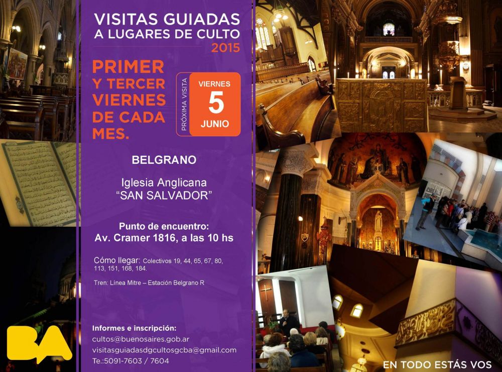 Visita guiada a lugares de culto  Iglesia Anglicana San Salvador