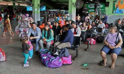 Terminal de �mnibus se alista para la venida del Papa