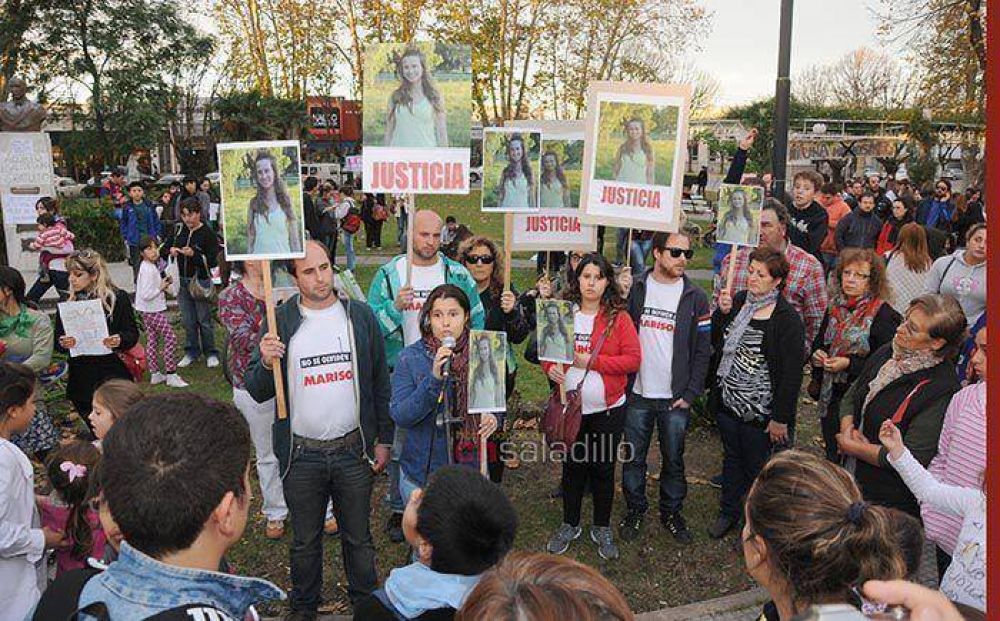 El pedido de Justicia por Marisol presente en la manifestación de Saladillo