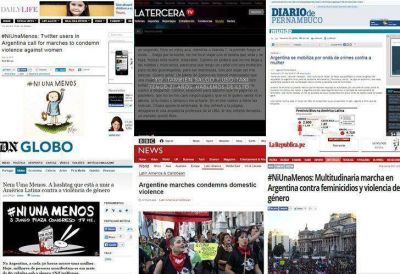 La consigna #NiUnaMenos recorri� el mundo
