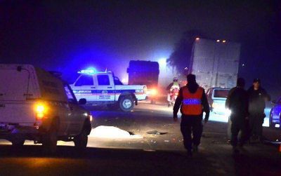 Falleci� un motociclista en un accidente con un cami�n