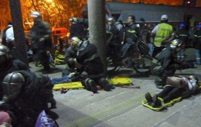 Un choque de trenes dej� 45 heridos en Temperley