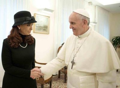 Audiencia privada r�cord entre el Papa y la presidente argentina