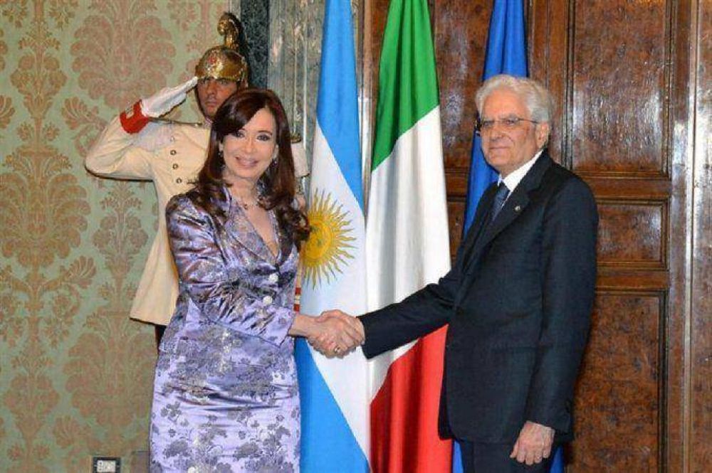 Cristina se encontr� con su par de Italia en Roma