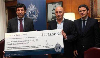 Nuevo subsidio para escuelas provinciales de San Isidro
