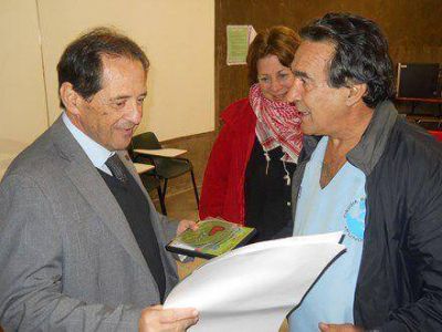 H�ctor Lanza junto al viceministro de Salud Mario R�vere