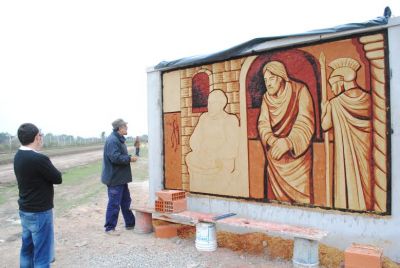 La construcci�n del V�a Crucis ya entr� en su �ltima etapa
