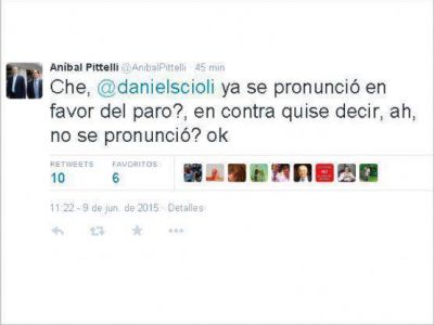 El randazzismo aprovecha el paro nacional para pegarle unos palitos a Scioli