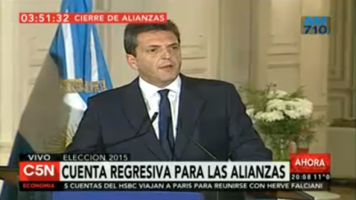 Sergio Massa defini� su futuro pol�tico: ser� precandidato a presidente  