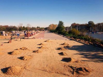 Avanzan las obras de la terminal fluvial de la ribera