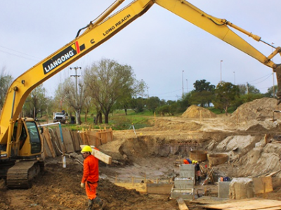 Las obras de la casa bomba cero tienen un 25% de avance