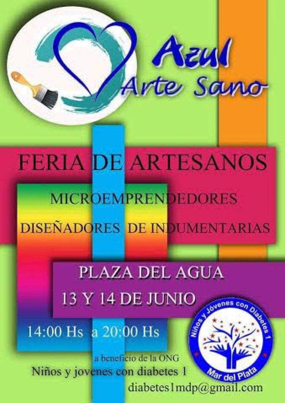 Azul Arte Sano, evento solidario