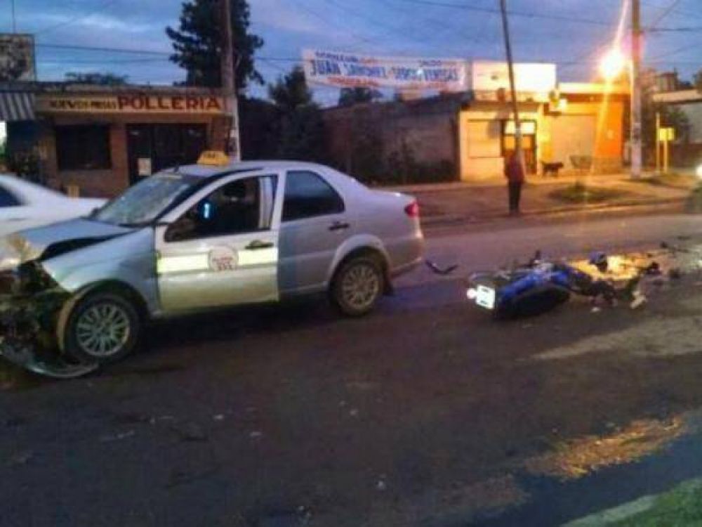Un hombre muri� en otro accidente entre una moto y un auto en Alderetes