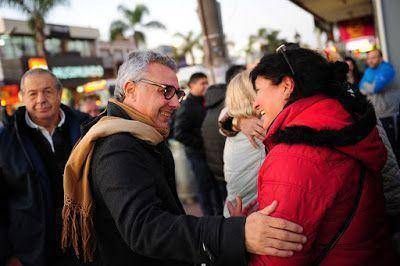 Julio Zamora camin� Pacheco e inaugur� un local del FR