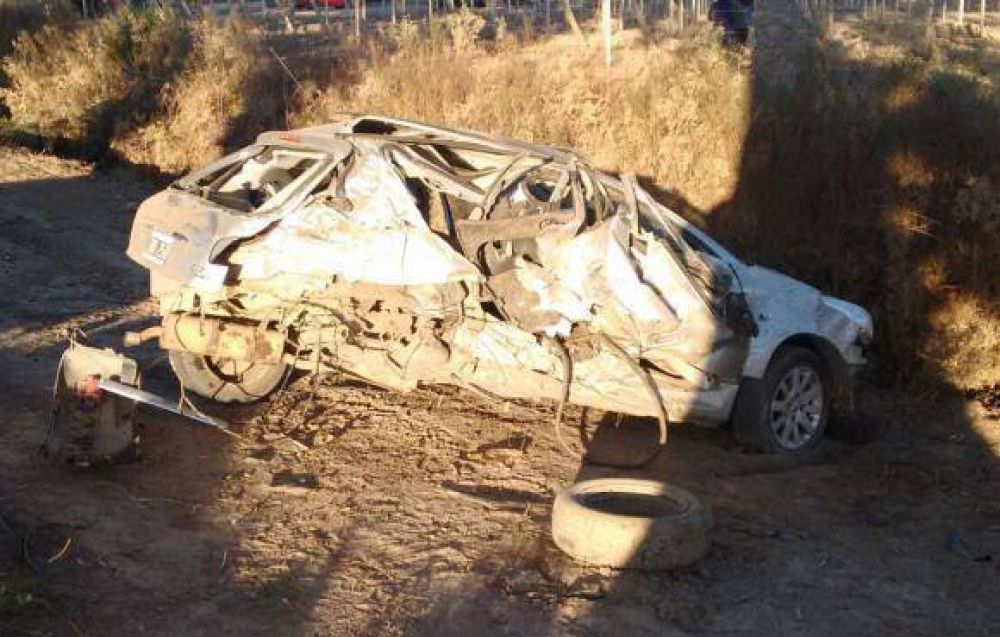 Hubo 5 heridos en dos vuelcos, con s�lo media hora de diferencia entre uno y otro