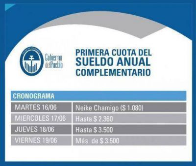 Desde ma�ana la Comuna paga aguinaldo a sus trabajadores