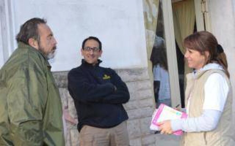 9 de Julio: La precandidata Marianela Lpez visit French