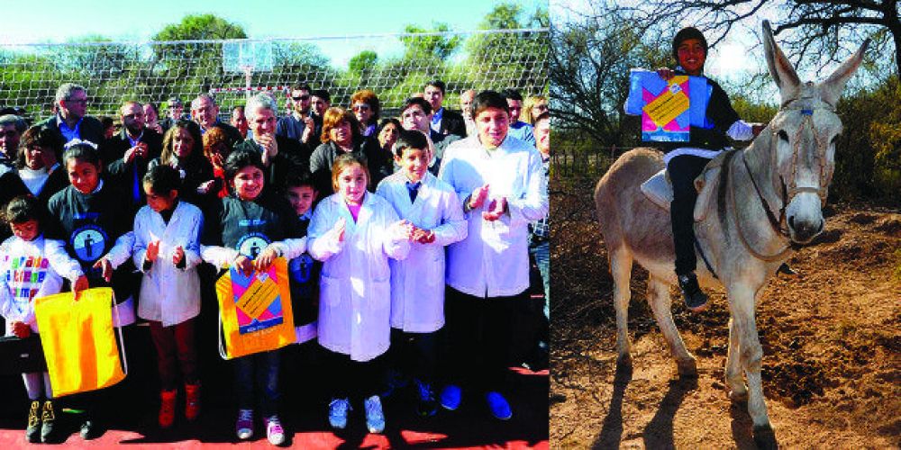Poggi en 10 parajes para inaugurar playones deportivos y en El Trapiche para iniciar la construcci�n de 18 casas