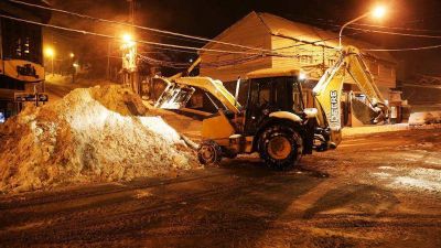 Intenso temporal de nieve y viento en la provincia