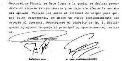 La Corte Suprema revoc� un fallo de la Justicia Formose�a