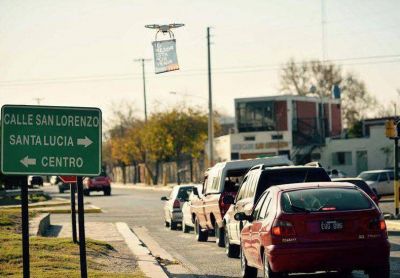 Los drones llegaron a la campa�a pol�tica de San Juan