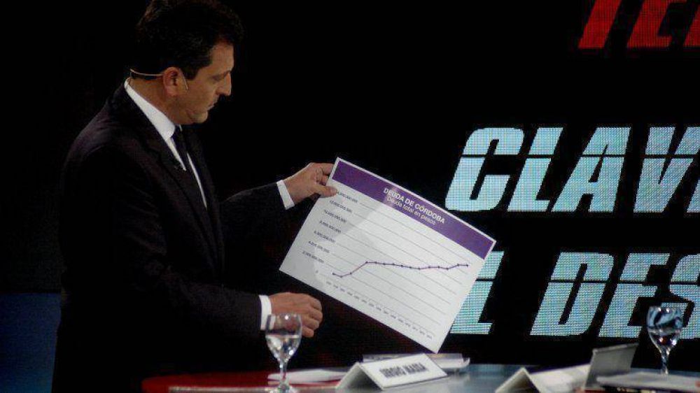Cr�ticas, proyectos e iron�as en el primer debate Massa-De la Sota