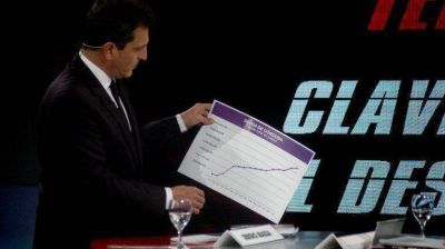 Cr�ticas, proyectos e iron�as en el primer debate Massa-De la Sota