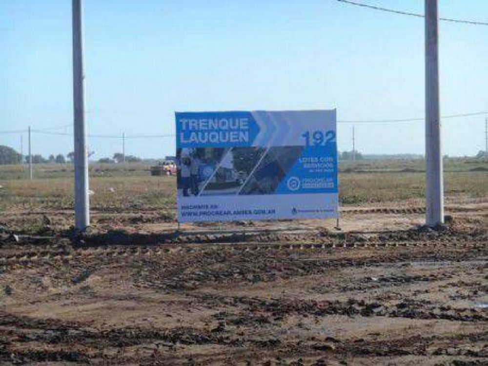 El sorteo de terrenos de la Ampliaci�n Urbana de Trenque Lauquen sigue posterg�ndose