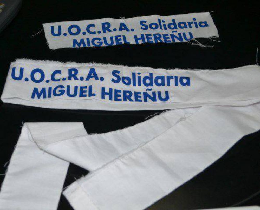 En el Hospital armaron cortinas con las sabanas donadas por la UOCRA