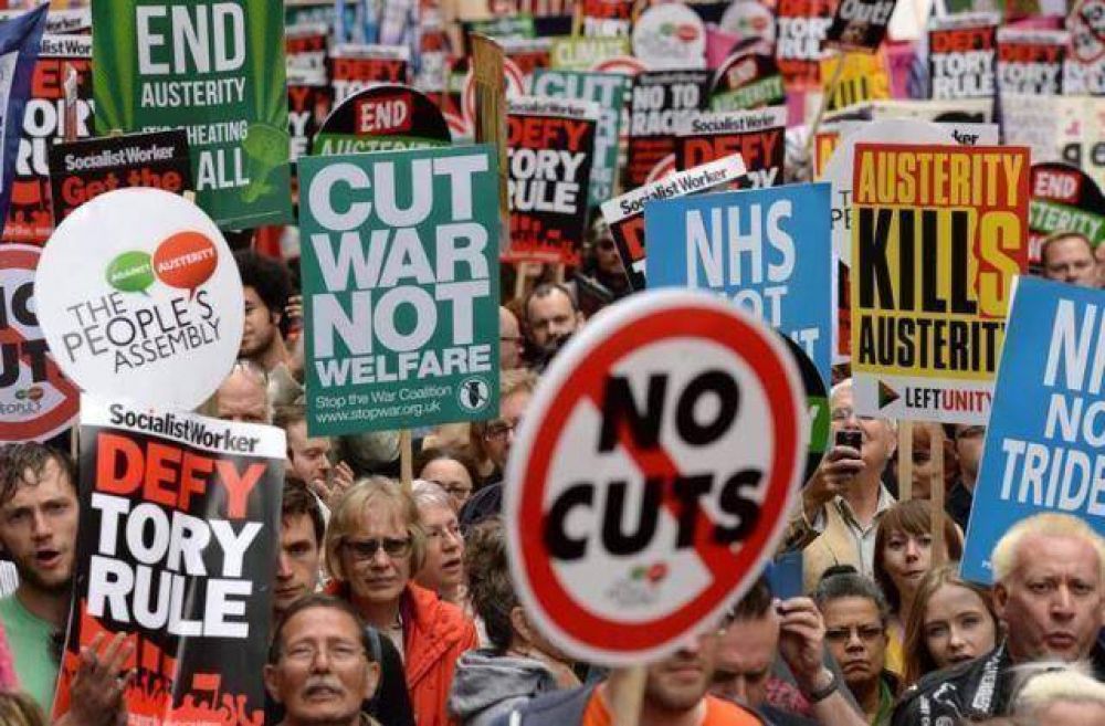 Unas 250.000 personas protestaron contra la austeridad en Londres