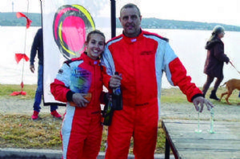 Padre e hija ganaron el Rally de la Bandera