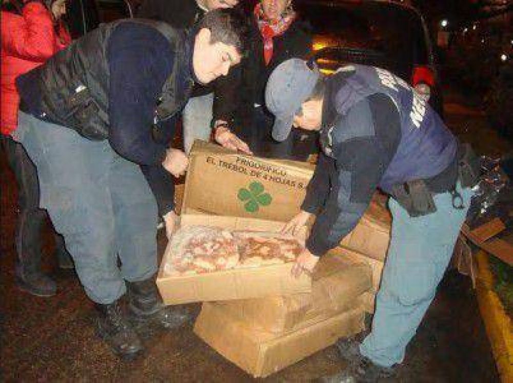 Decomisaron 380 kg de carne