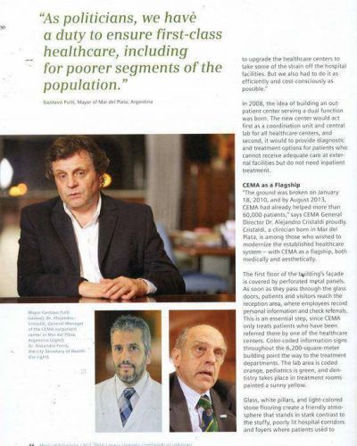 El CEMA fue reflejado en la publicaci�n anual de Siemens sobre soluciones m�dicas