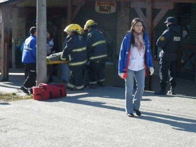Motociclista herido al sufrir una ca�da cuando transitaba por Onelli